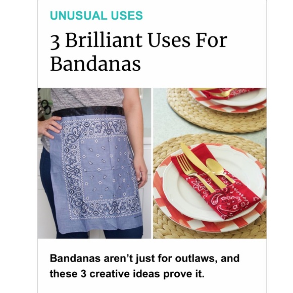 Set of 7 Cotton Paisley Bandanas - Picture 5 of 7